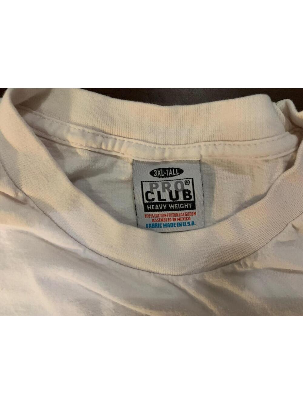 Total 3, Men's 3XL Tall Heavy 100% Cotton White T-Shirts